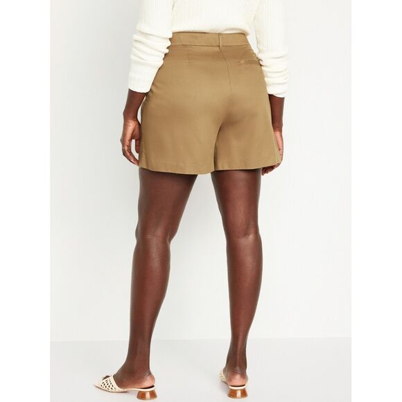 Old Navy High-Rise Taylor Trouser Shorts XL Casual Chic Minimalist Contemporary - Picture 10 of 11